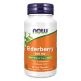 NOW Foods Elderberry, 500 mg, 60 Veg Caps