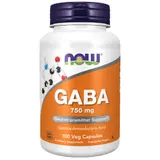 NOW Foods GABA, 750 mg, 100 Vcaps
