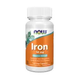 NOW Foods Iron, 18 mg, 120 Vcaps