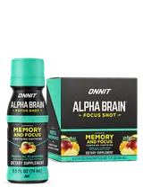 Onnit Alpha BRAIN Focus Shot, tropical (6 × 2.5 fl oz)